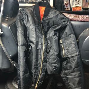 Rothco black flight jacket